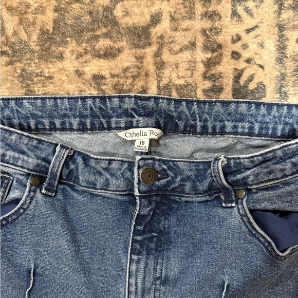 Ophelia roe Stylish Blue Flare Women's Jeans size 18 - Picture 3 of 6